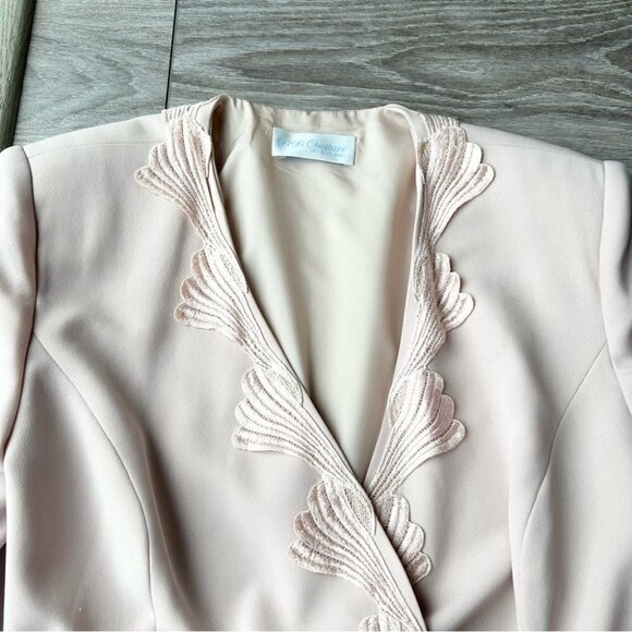 Vintage Blue Bird B.B. Couture Pink Peplum Hem  Blazer - Picture 5 of 16